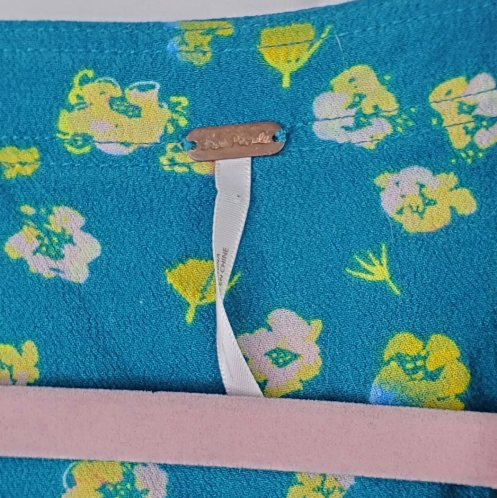 Free Peoplr Lamour Floral Boho Long Sleeve Romper - image 4